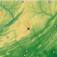 Nearby Forecast Locations - Mount Pocono - Mapa