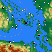 Nearby Forecast Locations - Friday Harbor - Mapa