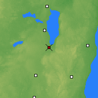 Nearby Forecast Locations - Fond Du Lac - Mapa