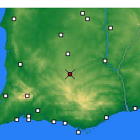 Nearby Forecast Locations - Almodôvar - Mapa