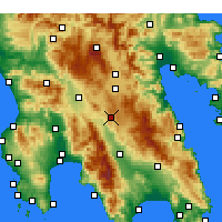 Nearby Forecast Locations - Kollines - Mapa