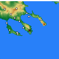 Nearby Forecast Locations - Sykia - Mapa