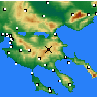 Nearby Forecast Locations - Arnaia - Mapa