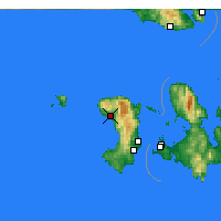 Nearby Forecast Locations - Volissos - Mapa