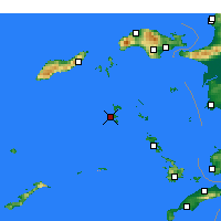 Nearby Forecast Locations - Patmos - Mapa