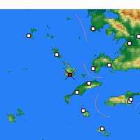 Nearby Forecast Locations - Kálimnos - Mapa