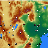 Nearby Forecast Locations - Edessa - Mapa