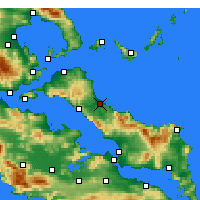 Nearby Forecast Locations - Mantoudi - Mapa