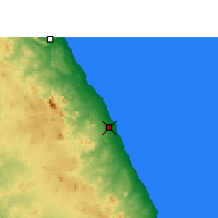 Nearby Forecast Locations - Marsa Alam - Mapa