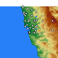 Nearby Forecast Locations - Imperial Beach - Mapa