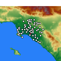 Nearby Forecast Locations - Los Alamitos - Mapa