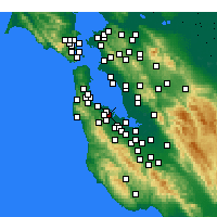 Nearby Forecast Locations - San Carlos - Mapa