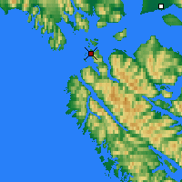 Nearby Forecast Locations - Elfin Cove - Mapa