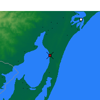 Nearby Forecast Locations - Estación ecológica de Taim - Mapa
