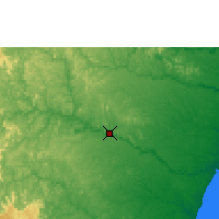 Nearby Forecast Locations - Nanuque - Mapa