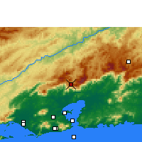 Nearby Forecast Locations - Petrópolis - Mapa