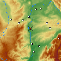 Nearby Forecast Locations - Roussilon - Mapa