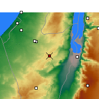 Nearby Forecast Locations - Dimona - Mapa