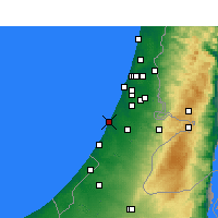 Nearby Forecast Locations - Asdod - Mapa