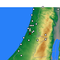 Nearby Forecast Locations - Rejovot - Mapa