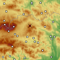 Nearby Forecast Locations - Nová Ľubovňa - Mapa