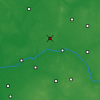 Nearby Forecast Locations - Ostrów Mazowiecka - Mapa