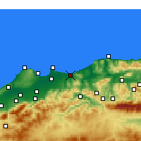 Nearby Forecast Locations - Boumerdès - Mapa