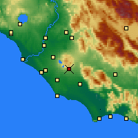 Nearby Forecast Locations - Velletri - Mapa