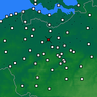 Nearby Forecast Locations - Lochristi - Mapa