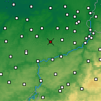 Nearby Forecast Locations - Hannut - Mapa