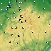 Nearby Forecast Locations - Bütgenbach - Mapa