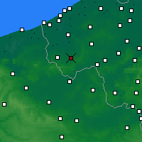 Nearby Forecast Locations - Ypres - Mapa