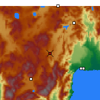 Nearby Forecast Locations - Korkuteli - Mapa
