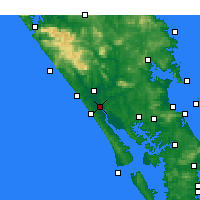Nearby Forecast Locations - Te Kōpuru - Mapa