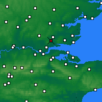 Nearby Forecast Locations - Basildon - Mapa