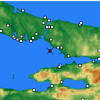 Nearby Forecast Locations - Büyükada - Mapa
