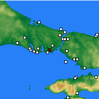 Nearby Forecast Locations - Bağcılar - Mapa