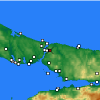 Nearby Forecast Locations - Ümraniye - Mapa