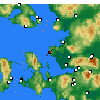 Nearby Forecast Locations - Foça - Mapa