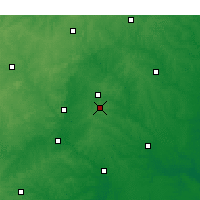 Nearby Forecast Locations - Cary - Mapa