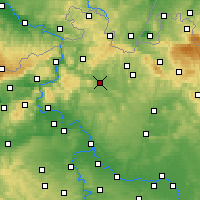 Nearby Forecast Locations - Česká Lípa - Mapa