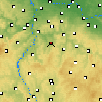 Nearby Forecast Locations - Benešov - Mapa