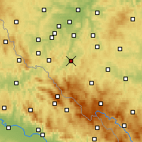Nearby Forecast Locations - Klatovy - Mapa
