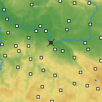 Nearby Forecast Locations - Kolín - Mapa