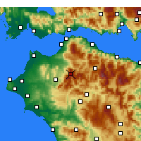 Nearby Forecast Locations - Aroania - Mapa