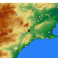 Nearby Forecast Locations - Totana - Mapa