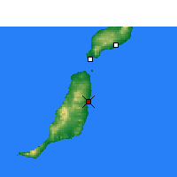Nearby Forecast Locations - Puerto del Rosario - Mapa