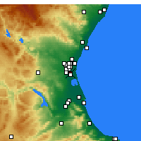 Nearby Forecast Locations - Paiporta - Mapa