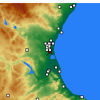 Nearby Forecast Locations - Catarroja - Mapa