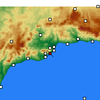 Nearby Forecast Locations - Benalmádena - Mapa